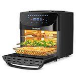 Air Fryer Oven Digital Acekool FT1 18L Large Oil Free Touch Screen 1800W Mini Oven With Rotisserie Dishwasher Safe Rapid Air Circulation Bpa Free Accessories (18L)