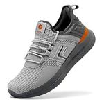 FitVille Extra Wide Running Walking Shoes for Men Slip On Fashion Sneakers Casual Lightweight Breathable Tennis Gym Athletic Shoes for Jogging (Gray, 8 Wide)