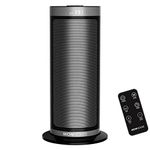 MONHOUSE Electric Heater - Energy Efficient PTC Ceramic, Silent Portable Heater with LED Display, Remote Control, Overheat Protection, Smart Thermostat, 1-12HR Timer - Ideal for Office, Home, Bedroom