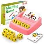 HahaGift Learning Toys for 2 3 4 Year Olds kids Gifts, Educational Toys for 3 4 5 Year Olds, Match Spelling Game Kids Toys age 3 4 5 Letter Spelling and Reading Montessori Toys for 2 3 Year Olds