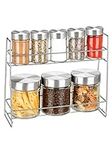 Kole Glass Canister Spice Jar Set, 
