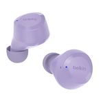 Belkin SoundForm Bolt True Wireless Earbuds, Wireless earphones with up to 28H of battery life and Mono Mode, IPX4 sweat and water resistance, Bluetooth headphones with mic for iPhone, Galaxy and more