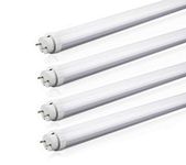 Auraglow Energy Saving 9w 2ft 600mm Cool White, 6500k, 900lm, T8 Fluorescent LED Tube Light, 18w EQV - 4 Pack