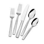 Mikasa Oliver Gleam 18/10 Stainless Steel Flatware Serving Utensils, 65 Piece Set, Silver