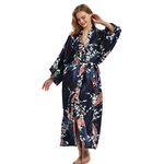 Ladies Kimono Dressing Gowns Floral Kimono Robe Printed Cardigan for Women Wedding Bonding Party Pyjamas