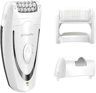 Conair GIRLBOMB Epilator with Ice Roller for Smooth and Soft Skin, Hair Removal Device, Epilator for Women, Women’s Shaver & Trimmer, 3-Piece Kit with Ice Roller Attachment, Cordless/Rechargeable