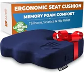 5 STARS UNITED Seat Cushion for Desk Chair - Tailbone, Coccyx Sciatica Pain Relief - Office Chair Cushions - Wheelchair Cushions - Car Seat Cushions - Pressure Relief Lifting Cushions