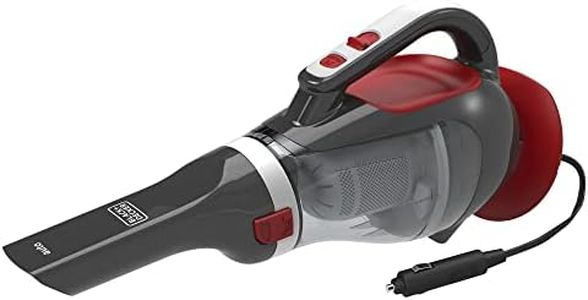 BLACK+DECKER dustbuster 12V DC Car Handheld Vacuum, Red (BDH1220AV)