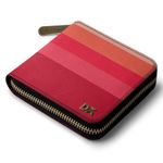 DailyObjects Berry Quin Women's Zip Card and Coin Wallet | Made with Vegan Leather Material | Slim and Easy to Fit in Pocket