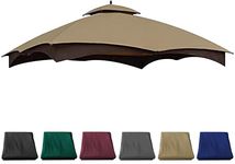 JANCANOPY 10X12 Replacement Canopy Top for The Lowe's Gazebo Model #GF-12S004B-1 / GF-12S004BTO/TPGAZ17-002C (Khaki)