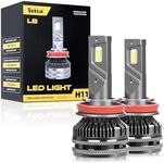 Suksio H11 led headlight Bulbs, 25000LM 300% Super Brighter Bulbs, 6000K Cool White, IP68 Waterproof, Halogen Replacement fog light bulb, Quick Installation, 65W, Pack of 2