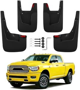 NDTZEI Mud Flaps Splash Guards Compatible with 2019-2026 Ram 2500 3500,Front and Rear Mud Guards Fender Flares for Ram 2500 Accessories (Without Fender Flares) 4 Piece Set Black Textured Finish