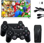 Wireless Retro Handheld Game Console, Retro Game Console, Built-in 20,000+ Plug-and-Play Retro Video Games, Equipped with 9 Classic simulators, 4K HD HDMI Output and Dual 2.4G Wireless Controller