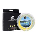 Fly Fishing Line with Welded Loop Floating Weight Forward Fly Lines 100FT (WF7F,Moss Green+Gold)