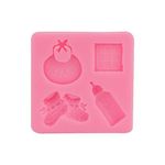 Flour Butter Chocolate Silicone Fondant Mould |Fondant Moulds for Cake Decoration | Silicon Mold for Craft| Fondant for Cake Decorating |Fondant Silicone Mould (Baby Shower)