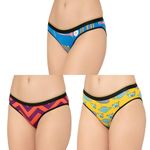 Bummer Women's Printed Micro Modal Bikinis Panties | Soft & Breathable Underwear |Combo Pack of 3