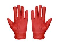 SixSigma Sports Red Gloves/Winter Gloves for women Leather Gloves Winter for Warmth& Style for chilly winter Driving Gloves for women ladies' leather gloves female winter gloves S/M