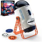 Discovery #MINDBLOWN 2-in-1 Reversible Planetarium Space Projector, 24 Images, 360-Degree Rotation, Moving Stars and Stationary Modes, Displays Planets Nebula Stars Constellations, Kids Astronomy Toy