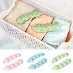 BOXANIA® Set of 6 Pea Shaped Moth Balls Boxes Keeper 24 mothballs Camphor for Clothes Wardrobes Drawers Closet Container Case Storage Box