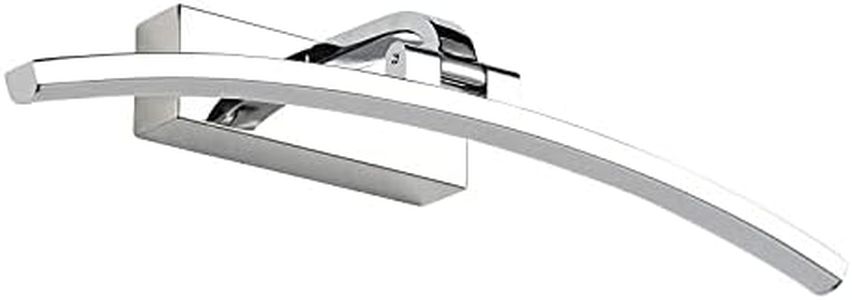 YHTlaeh LED Specchio Lampada 10W 720 Lumen Nero Bagno Specchio Lampada Bianco Neutro 4000K Bagno Lampada IP44 Impermeabile No Flicker 230V (10W, Cromo)