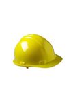 Udyogi HDPE Plastic Safety Helmet, Safety Hard Hat White HDPE Cap Style Helmet, Ratchet Suspension For Work, Home and General Headwear Protection (Yellow)