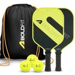 Boldfit Pickle Ball Racket Pickleball Paddle 13mm with Comfort Grip Handle, Enhanced Power & Control, Hexacore Structure