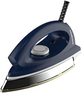 Crompton Greaves Rhino Plus 1250 Watt Blue Heavy weight Dry Iron with Golden American Heritage Coating, Large (ACGEI-RHINOPLUS)