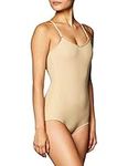 Capezio Women's Camisole Leotard with Adjustable Straps, Nude, Small