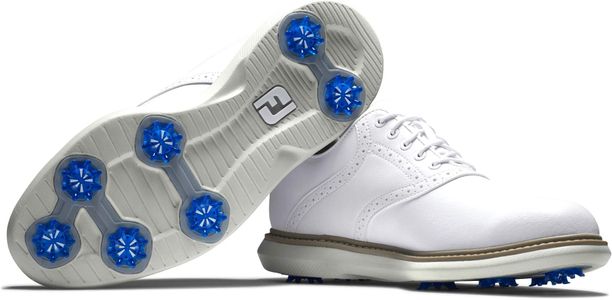 FootJoy Men’s Traditions Golf Shoes, White – Size 11 UK