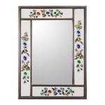 NOVICA 159573 "Modern Daisy Mirror