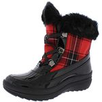 Anne Klein Womens Gayla Round Toe Mid-Calf Cold Weather, Red Multi, Size 10.0 US / 8 UK US