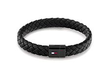 Tommy Hilfiger Jewelry Men's Leather Bracelet Black - 2790331