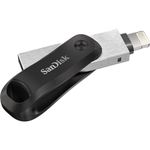 SanDisk 256GB iXpand Flash Drive Go for iPhone and iPad - SDIX60N-256G-GN6NE, Black