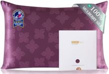 ZIMASILK 100% Pure Mulberry Silk Pillowcase for Hair and Skin Health, Soft and Smooth, Both Sides Premium Grade 6A Silk, 600 Thread Count, with Hidden Zipper, 1pc (Queen 20"x30", Dark Mauve)