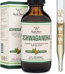 Ashwagandha Organic Drops for Stress Relief (1,200mg, 60 Servings) Ashwagandha Tincture for Adrenal Support and Cortisol Manager (Vegan Safe, Gluten Free, Non-GMO) by Double Wood