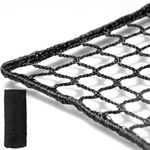 Morelux Golf Netting Material 10'x10' - Golf Hitting Net for Backyard - Sport Netting Barrier - High Impact Nets for Sports (Black, 20mm Mesh)