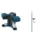 Bosch GTL3 65ft Square Laser Level for Tile and Square Layout Black + BOSCH Telescoping Pole with 1/4-Inch by 20-Inch Laser Mount BP350