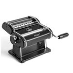 Marcato Atlas+ Fresh Pasta Machine in Anodized Aluminium with 4 Sizes | Lasagne, Fettuccine, Tagliolini and Spaghetti, Made in Italy, Compatible with Extra Accessories