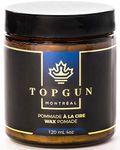 Pomade for Men - 4 oz High Hold, Medium Shine, Water based & Easy to Wash - Topgun Men Care