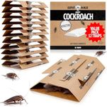 Super Ninja Cockroach Traps for Indoors – 12 Pack, Cockroach Control for Indoor Infestation, Safe & Toxin-Free Trap with Food Attractant, Nature-Friendly Pest Solution for Home, Garage & Shed
