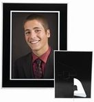 Neil Enterprises Inc. 5x7 Black Plain Easel Paper Photo Frame - Pack of 100