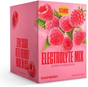 Electrolyte Mix, Raspberry Electrolyte Powder | 30 Packets, Hydration Keto Electrolyte Drink Mix | Zero Sugar, Non-GMO, 72 Trace Minerals Plus Potassium, Magnesium, Calcium and Sodium