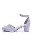 Fashion Thirsty Girls Kids Childrens Low Block Heels Diamante Wedding Party Shoes Bridesmaid Evening Occasion Comfort Heeled Glitter Strappy Dress Sandals Shoes