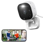 Vimtag Security Camera Outdoor, Ip66 Waterproof, Starlight Color Night Vision, 2.5K/4MP Cameras House Security with Motion/Sound Detection, 2 Way Talk, CCTV Camera Compatible with Alexa