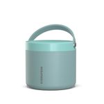 Hydrapeak 18oz Stainless Steel Vacuum Insulated Thermos Food Jar | Thermos for Hot Food and Cold Food, Wide Mouth Leak-Proof Soup Thermos for Adults, 10 Hours Hot and 16 Hours Cold (Aqua)