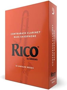 D'Addario Woodwinds Contra Bass Clarinet Reeds, Strength 2.5, 10-pack (RFA1025)