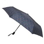 SMATI Compact Folding Umbrella - automatic opening and closing; 8 fiberglass ribs; Windproof; Robust; Diameter=96cm; great classic; Protective cover; Woman’s umbrella; KITE design