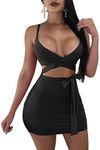 GOBLES Women's Sexy Bodycon Spaghet
