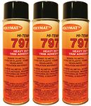 QTY3 Polymat 797 Hi-Temp Spray Can Glue Adhesive Bonds Flexible Foam to Fabric