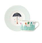 LENOX 886920 Mary Poppins Returns Teacup and Saucer, Porcelain, Multicolor